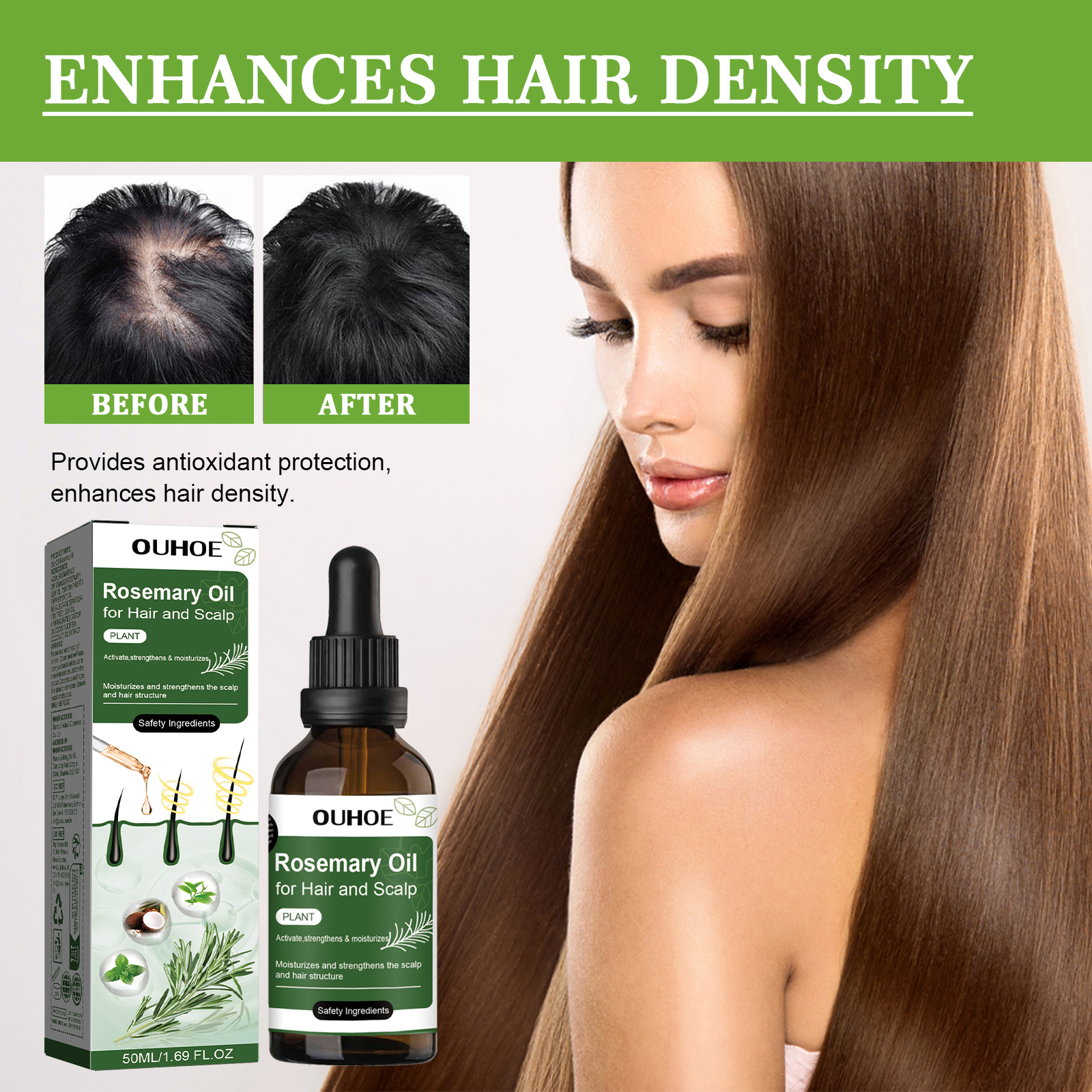 Hair Care Essence - Rosemary Anti Hair Loss Oil Nourishing