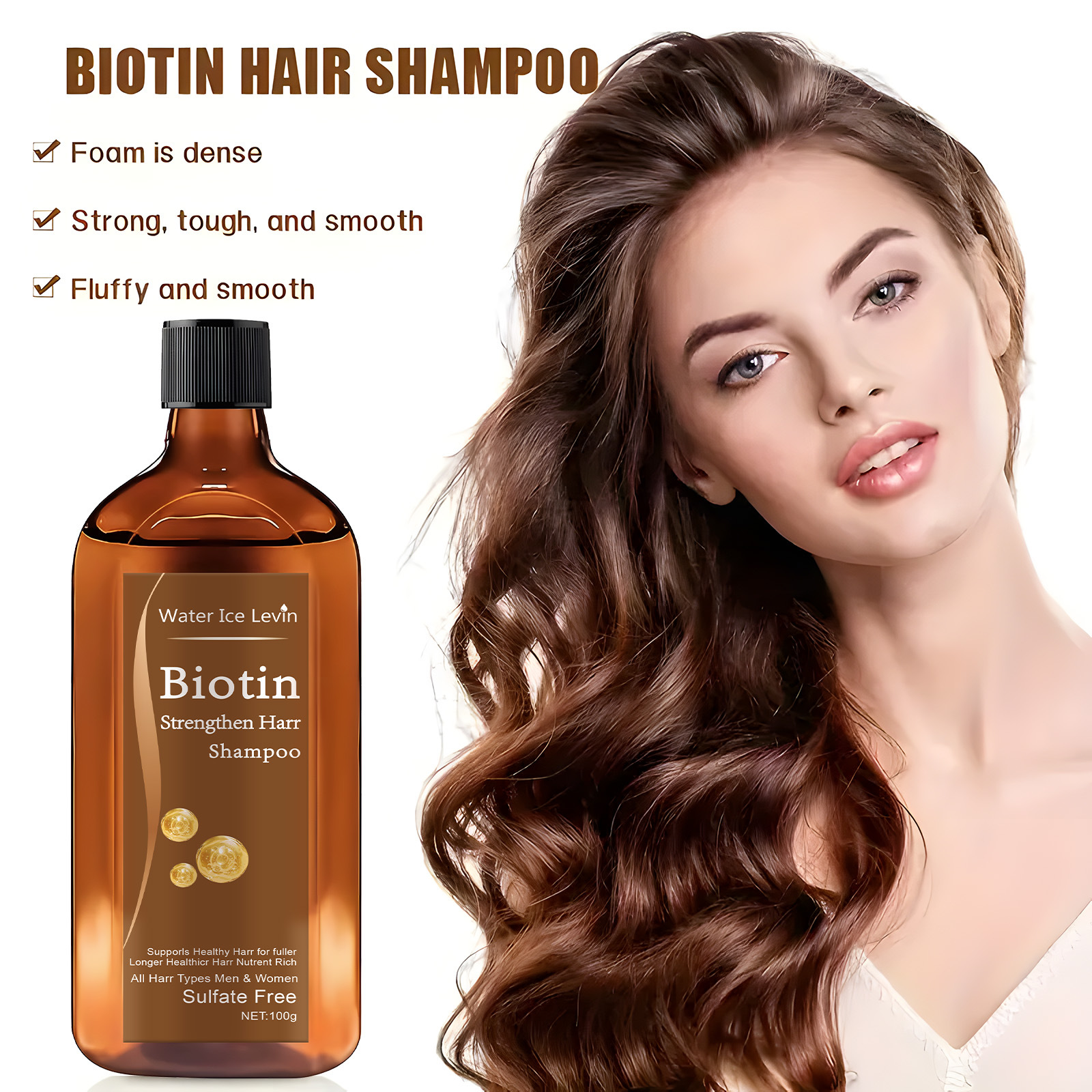 Biotin Shampoo Thickening - Water Ice Levin Biotin Shampoo, Strengthens