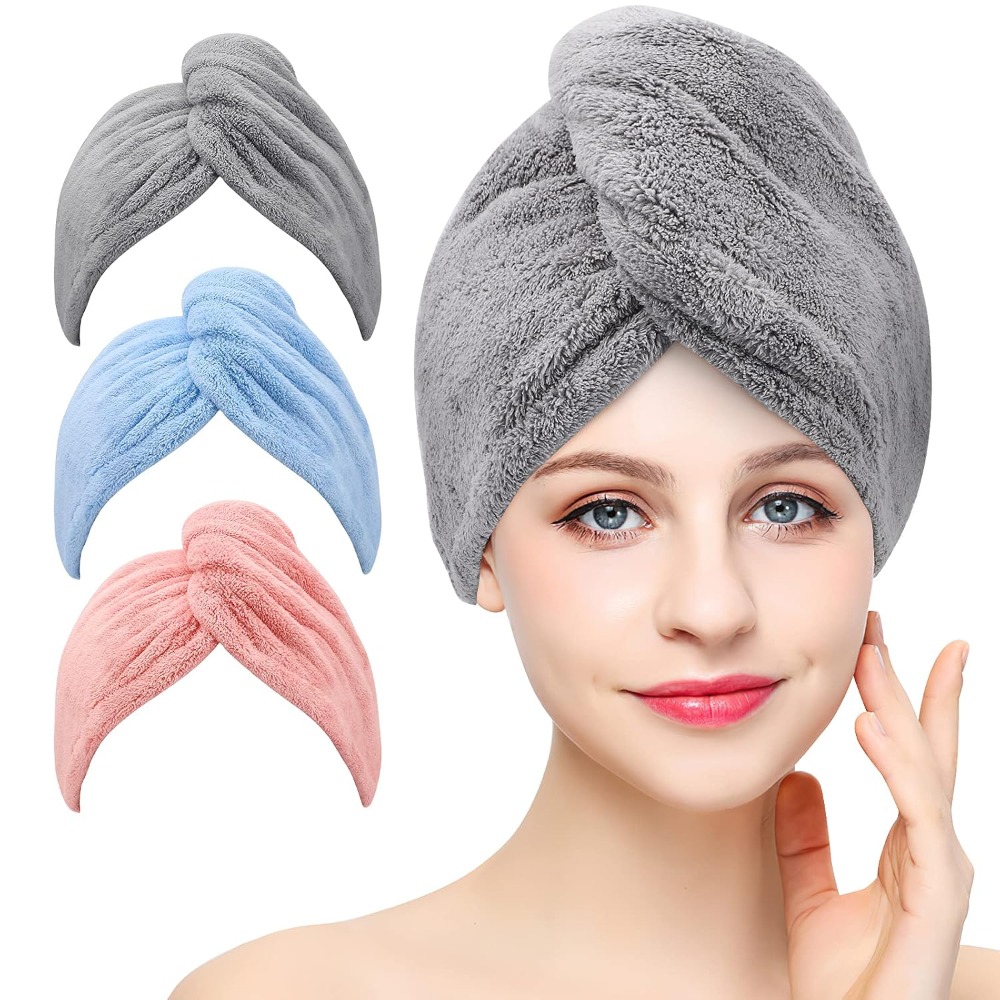 Hair Care Curly Hair - Microfiber Hair Towel Twist Turban for