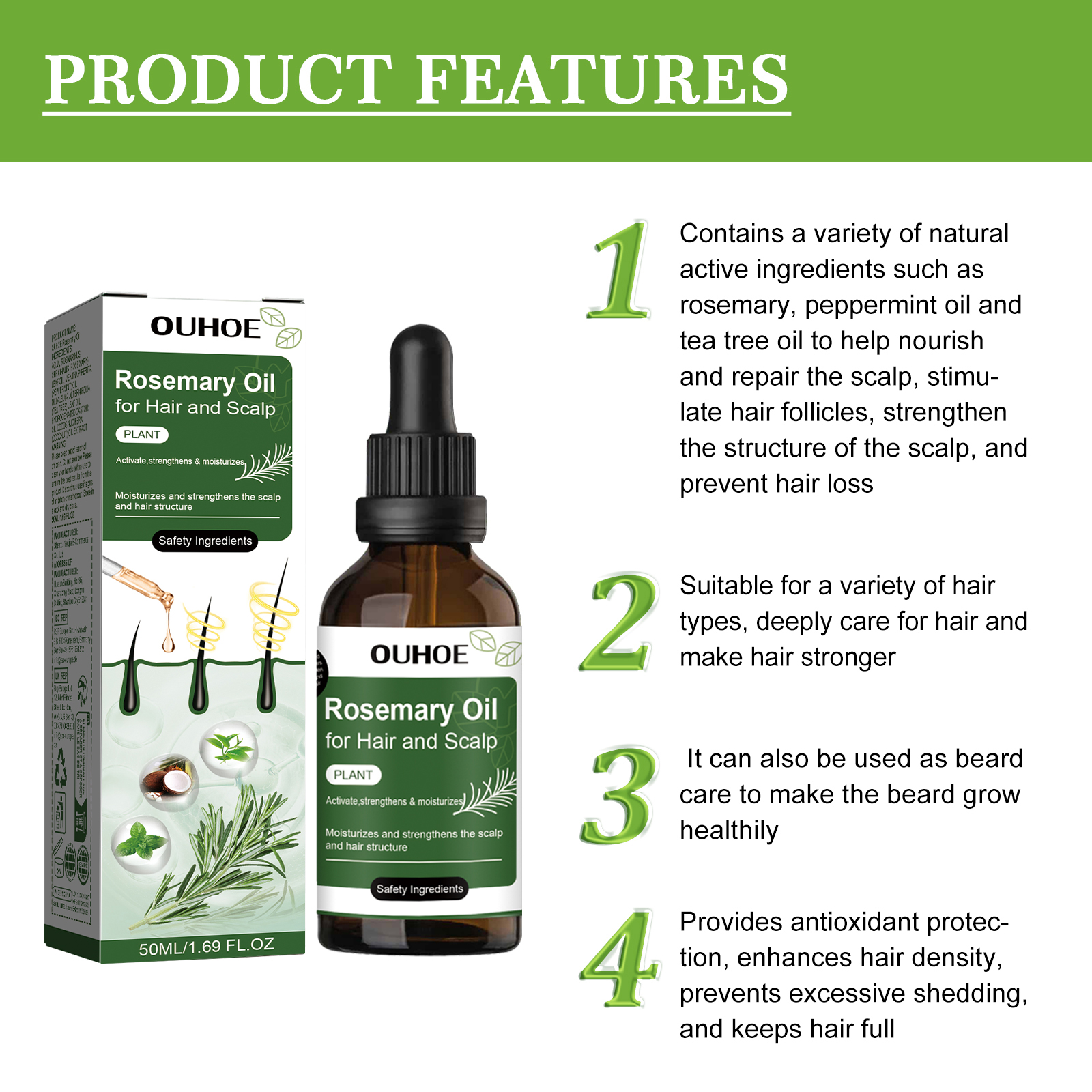 Rosemary Anti Hair Loss Oil No - Hair Care Essence 리뷰 및 가격