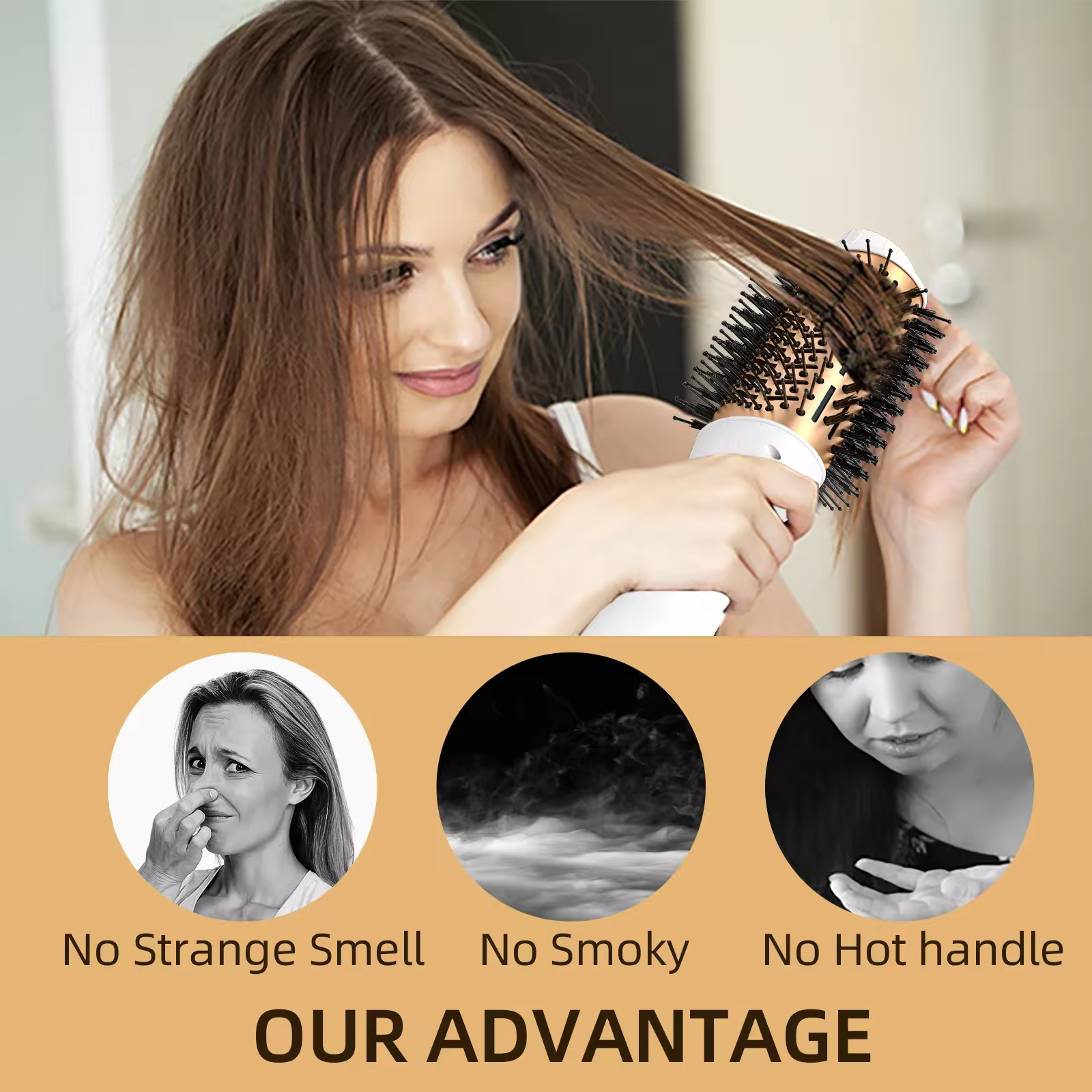 3-in-1 Hot Air Brush with Nega - Hair Care Curly Hair 리뷰 및 가격