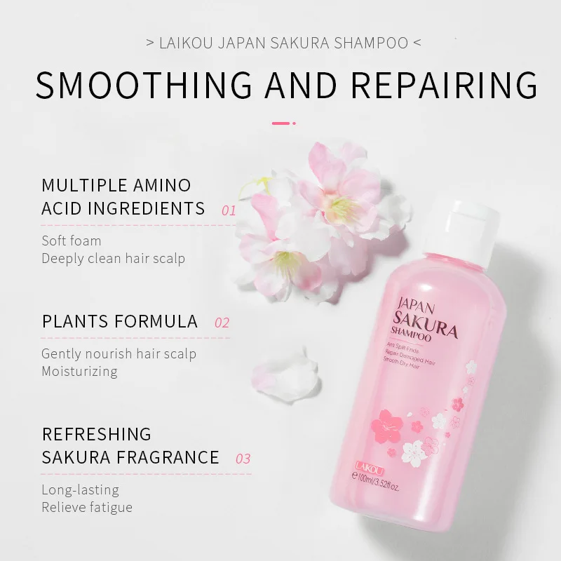 LAIKOU Japan Sakura  Shampoo R - Hair Care Dandruff 리뷰 및 가격