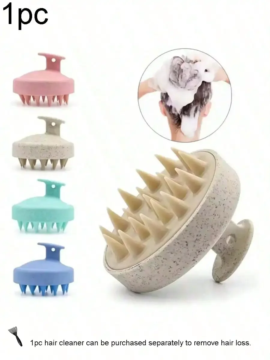 1pc Soft Silicone Scalp Massag - Hair Care Curly Hair 리뷰 및 가격