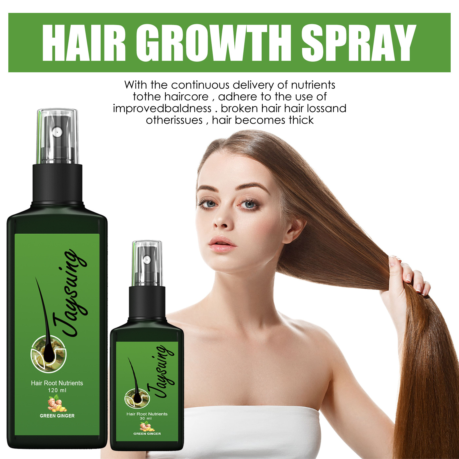 Fast Ginger Hair Growth Spray  - Hair Care Oil Serum 리뷰 및 가격