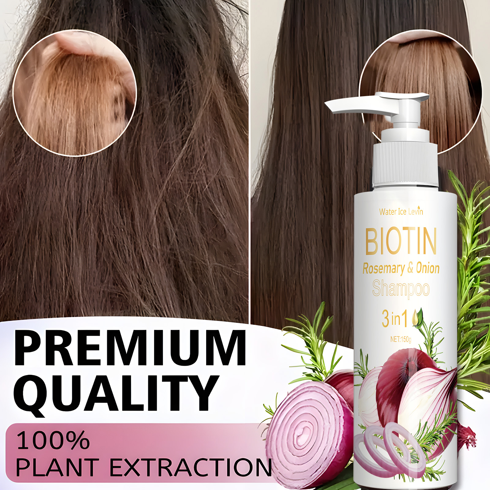 Biotin Rosemary & Onion 3 in 1 - Biotin Shampoo Thickening 리뷰 및 가격