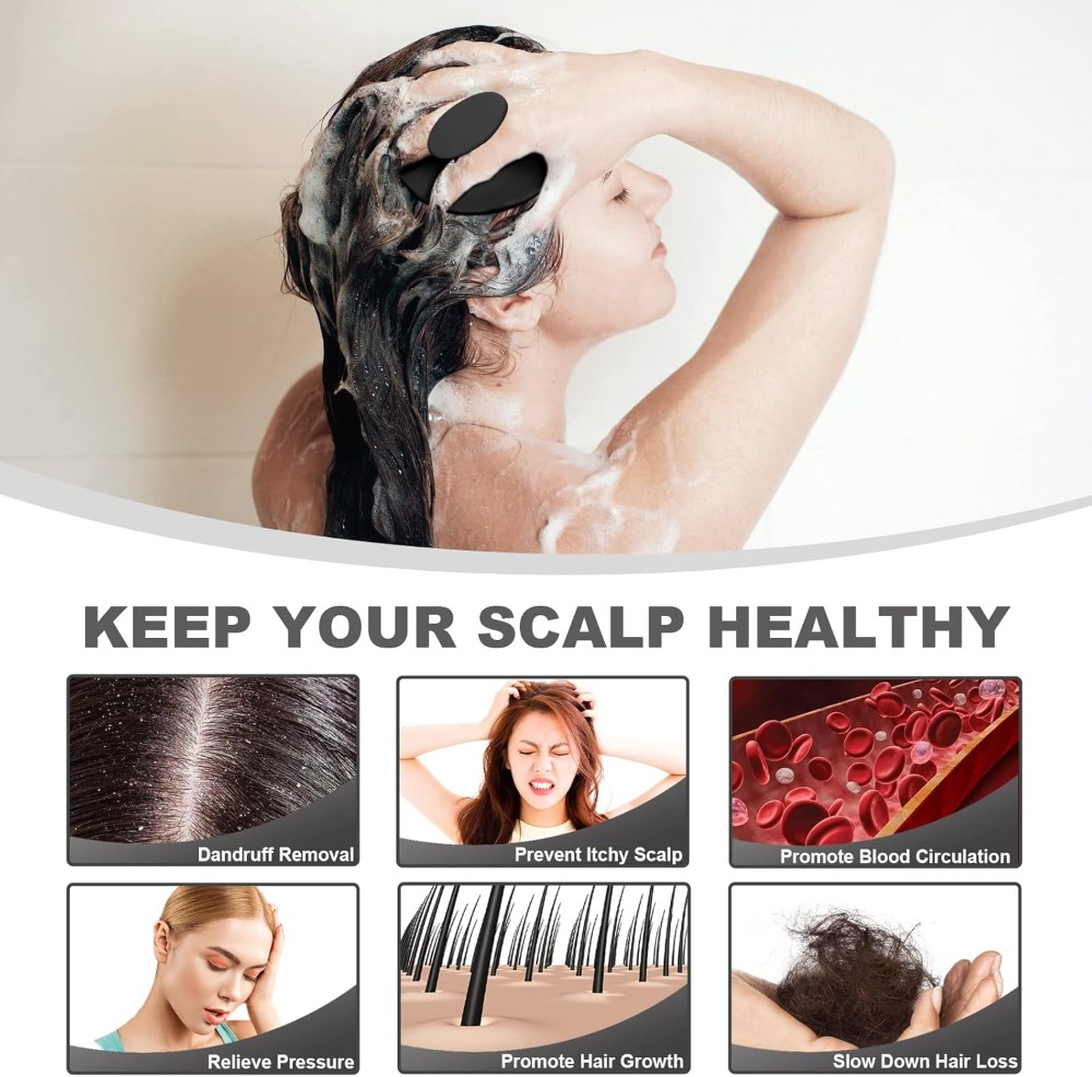 Silicone Scalp Massager Shampo - Hair Care Dandruff 리뷰 및 가격