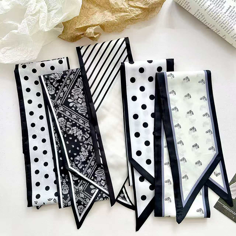 Dot Print Flower Silk Scarf Lo - Hair Care Brand 리뷰 및 가격