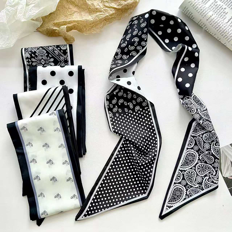 Dot Print Flower Silk Scarf Lo - Hair Care Brand 리뷰 및 가격