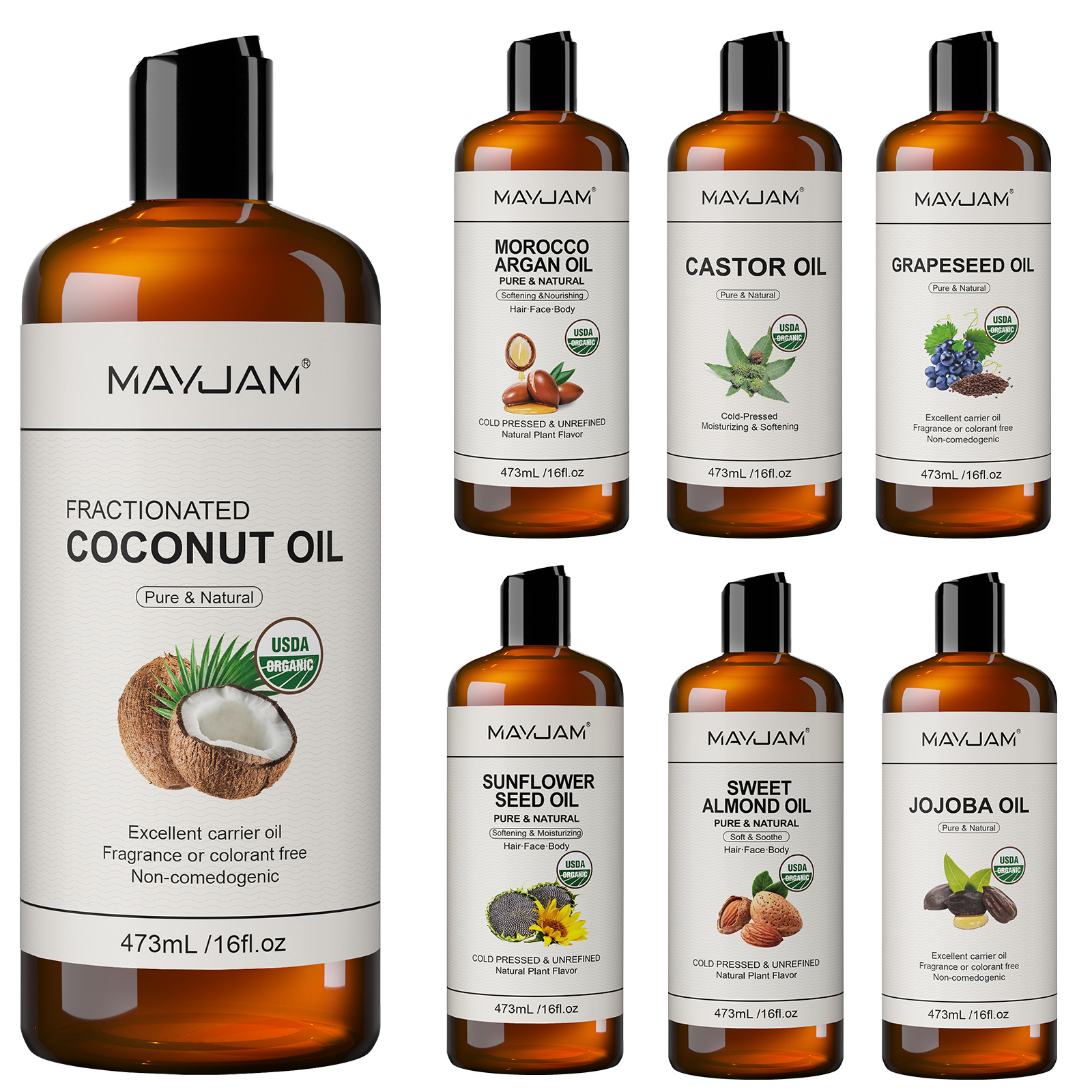 USDA Organic Coconut Oil for S - Hair Care Oil Serum 리뷰 및 가격