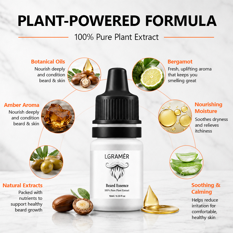 Men's Beard Growth Serum Nouri - Hair Care Oil Serum 리뷰 및 가격