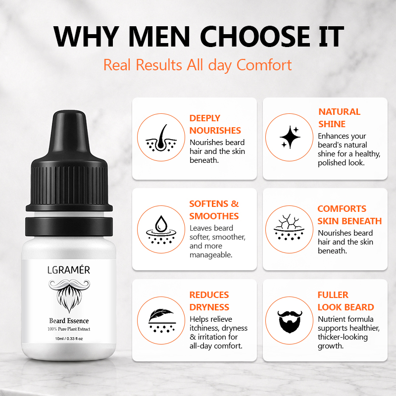 Men's Beard Growth Serum Nouri - Hair Care Oil Serum 리뷰 및 가격