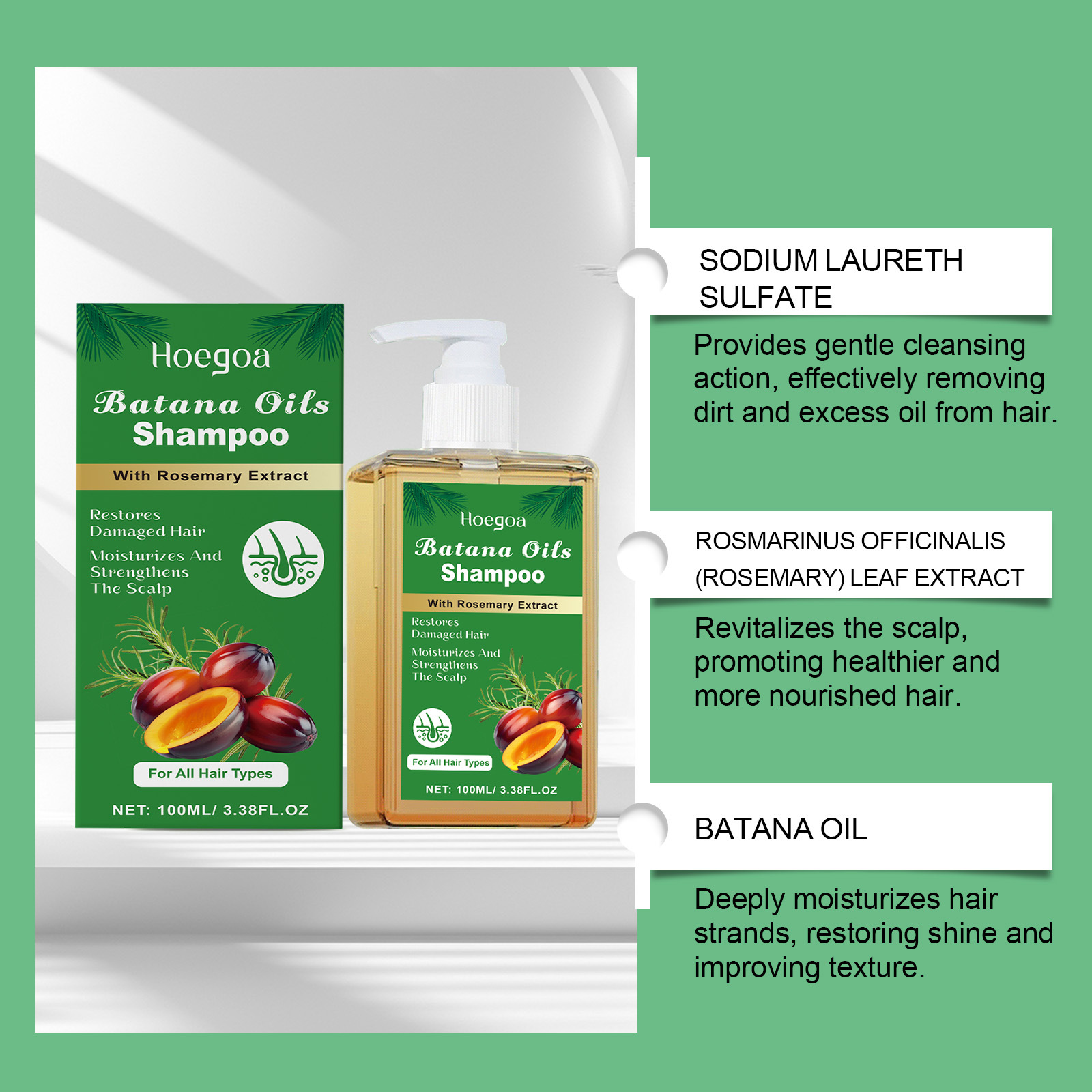 Pure Batana Shampoo Hair Stren - Hair Care Dandruff 리뷰 및 가격