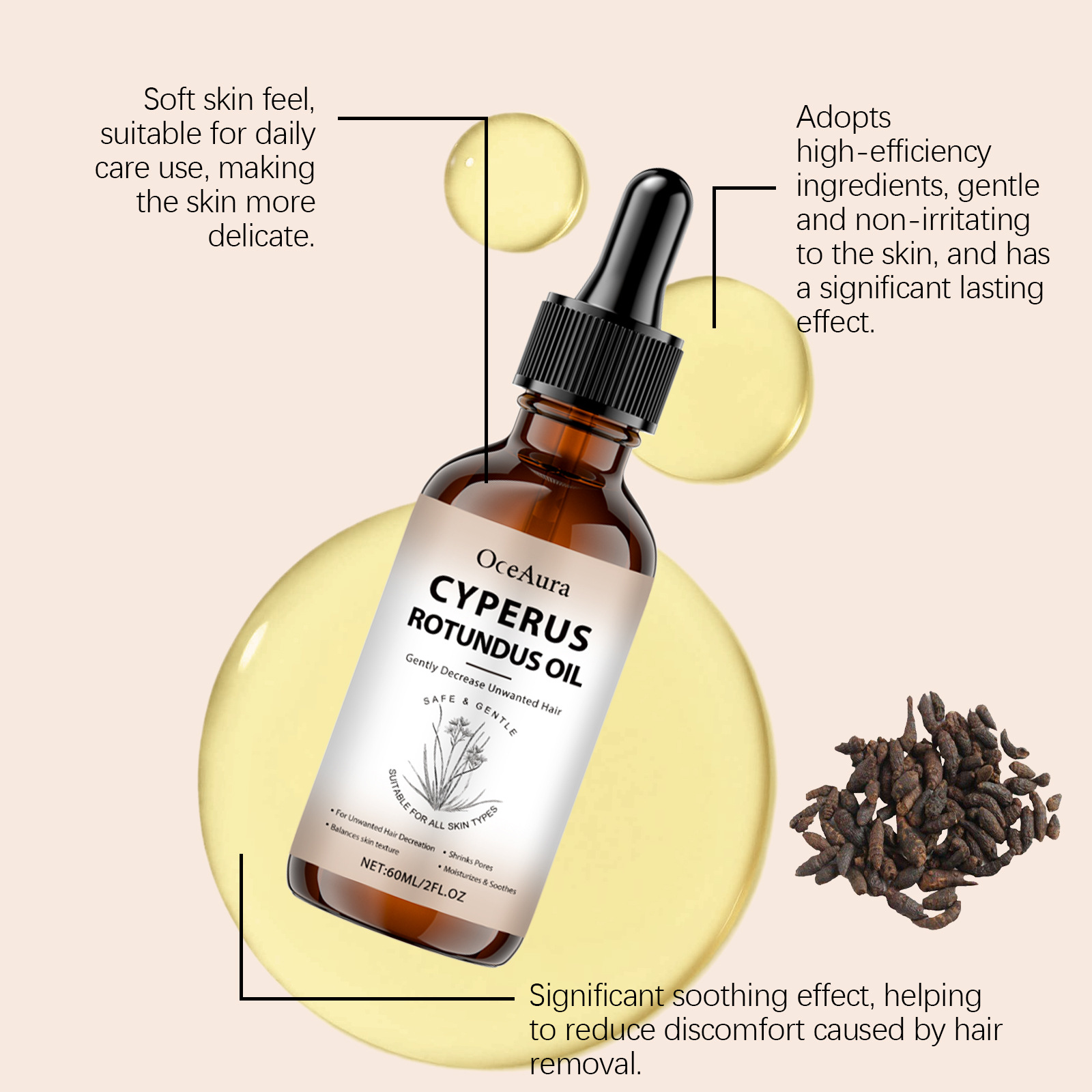 Cyperus Rotundus Oil for Hair  - Hair Care Oil Serum 리뷰 및 가격