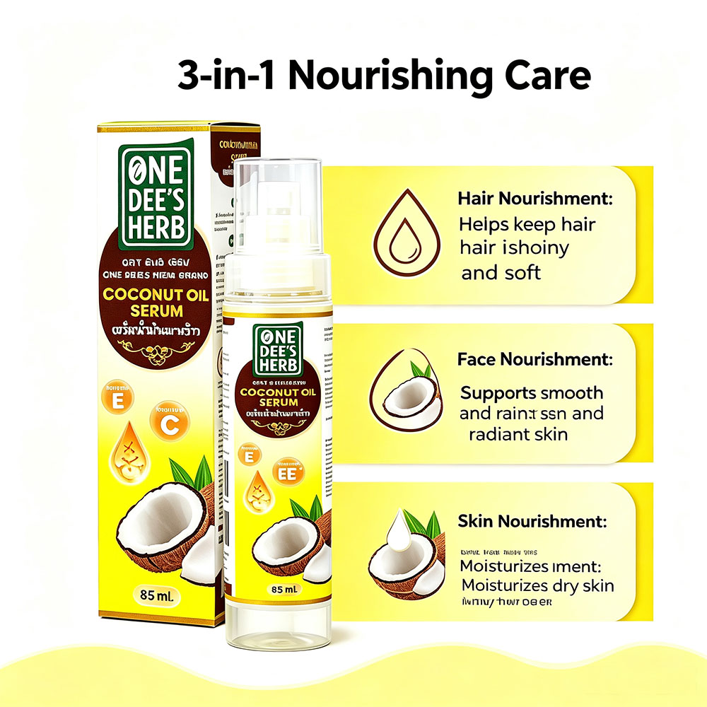 Thailand One Dee's Herb Coconu - Hair Care Oil Serum 리뷰 및 가격