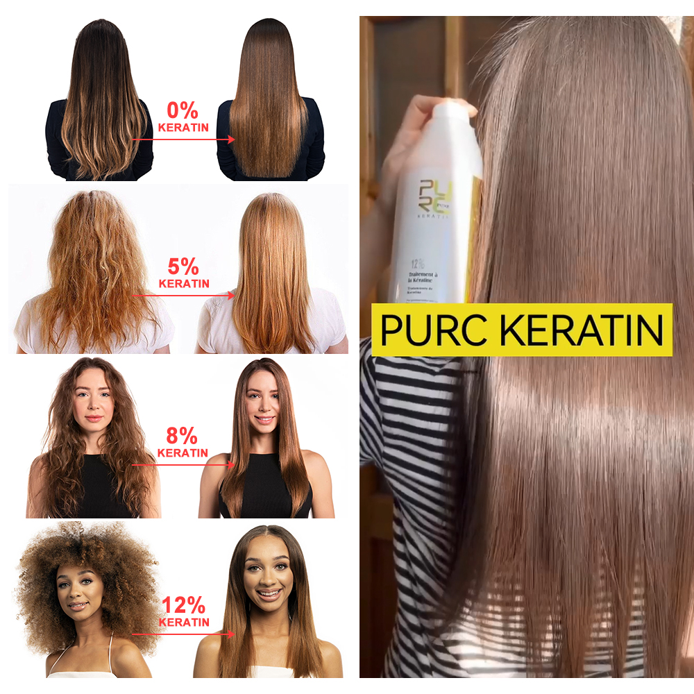 PURC 12% Keratin Smoothing Hai - Hair Care Curly Hair 리뷰 및 가격