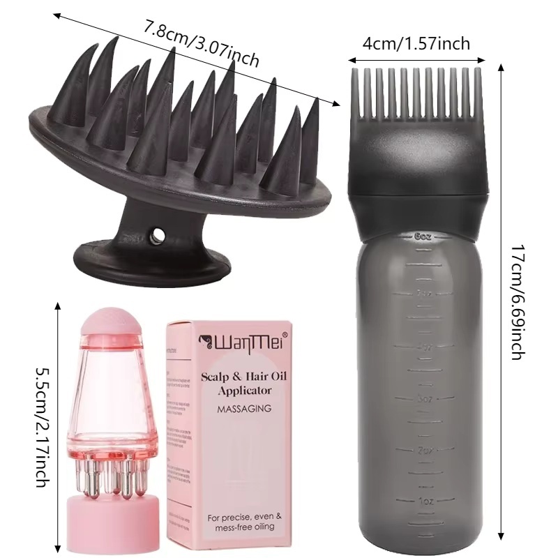 3Pcs Scalp Hair Oil Applicator - Hair Care Essence 리뷰 및 가격