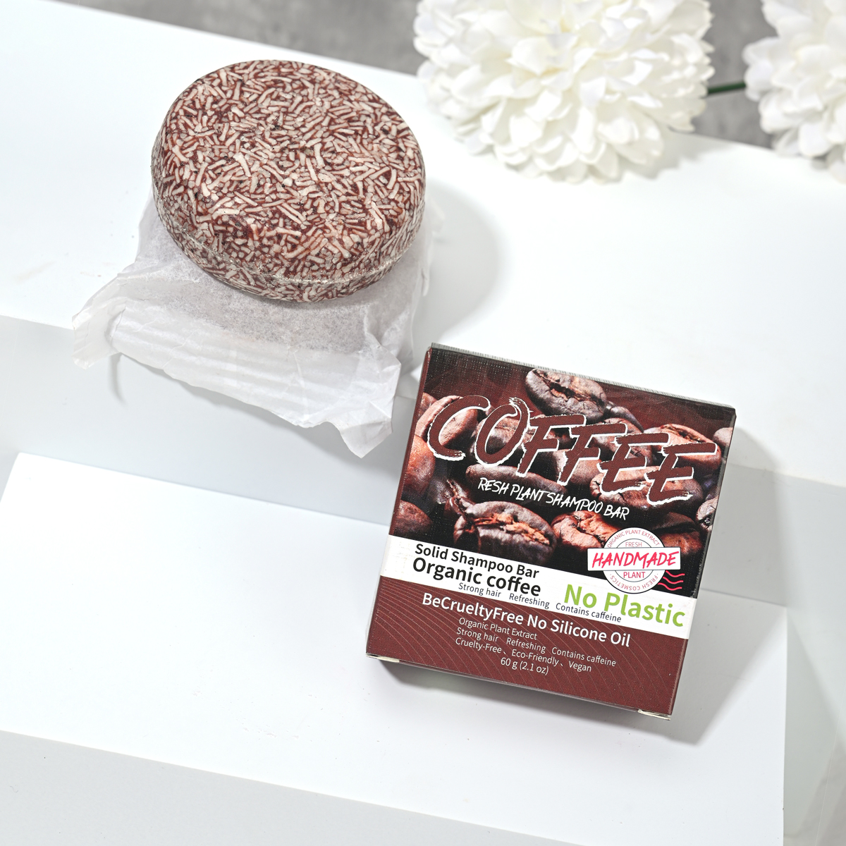J+60g Coffee Solid Shampoo Moi - Hair Care Dandruff 리뷰 및 가격
