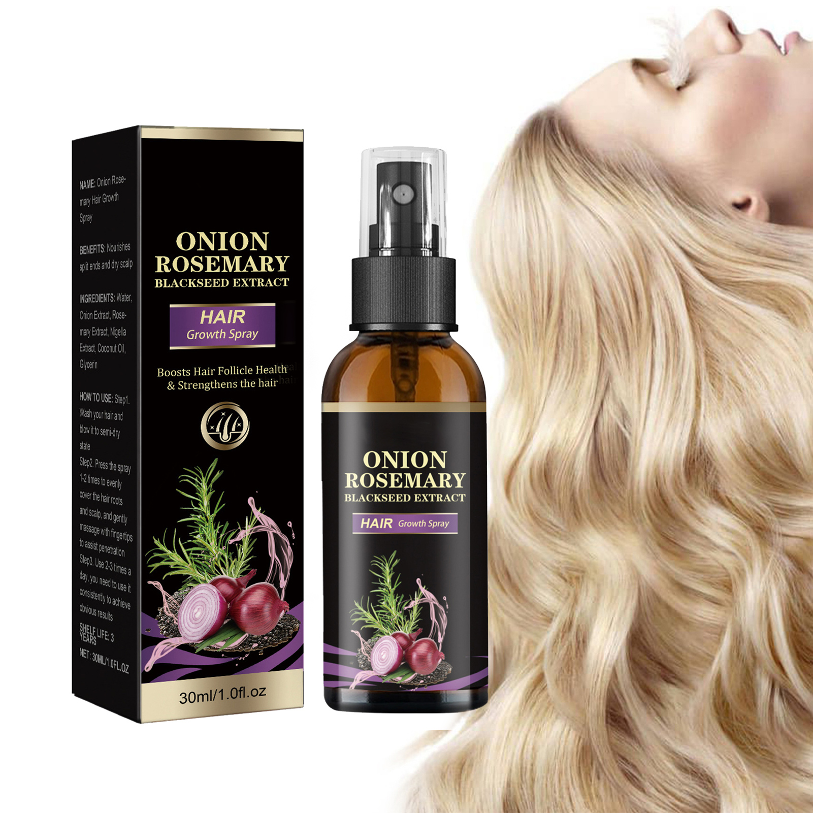 30ml Hair Growth Spray Onion R - Hair Care Essence 리뷰 및 가격