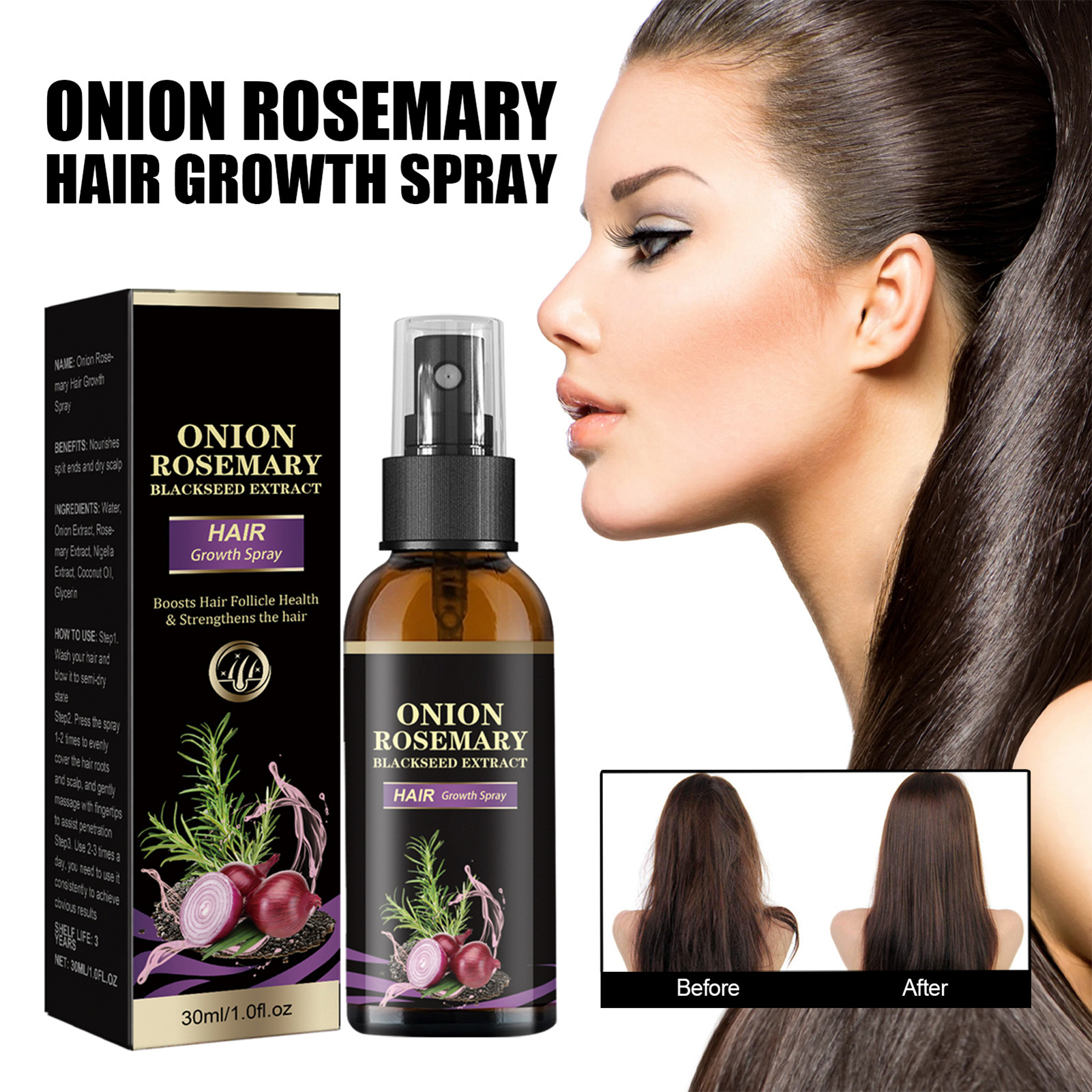 30ml Hair Growth Spray Onion R - Hair Care Essence 리뷰 및 가격