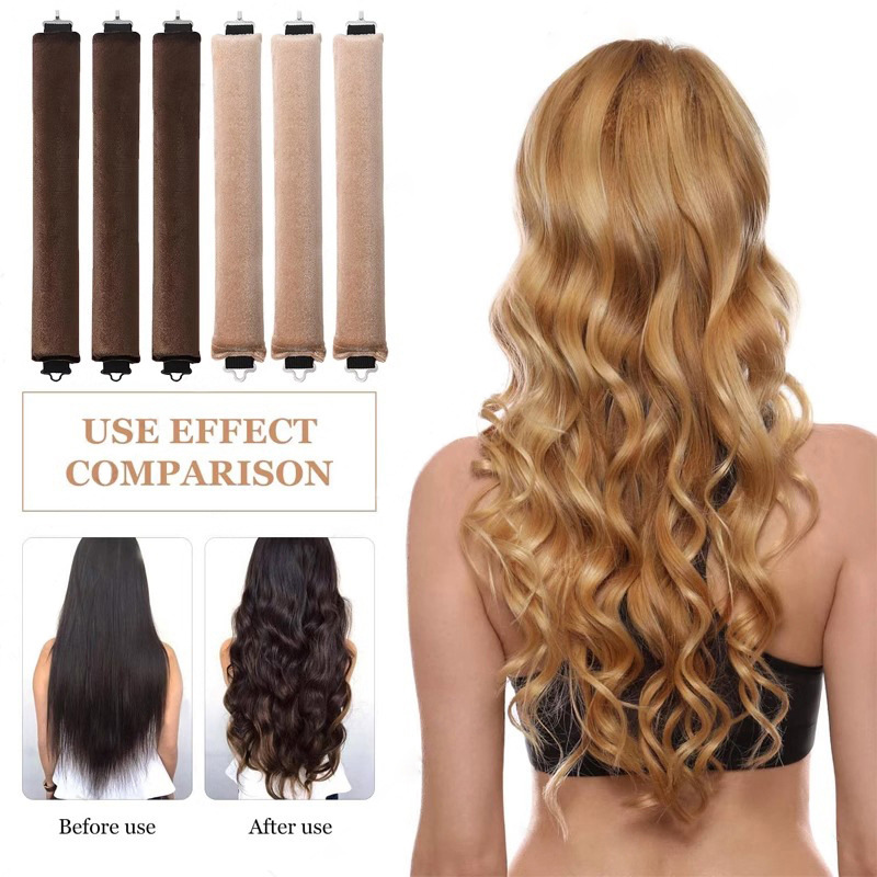 3/4pcs No Heat Hair Rollers He - Hair Care Curly Hair 리뷰 및 가격