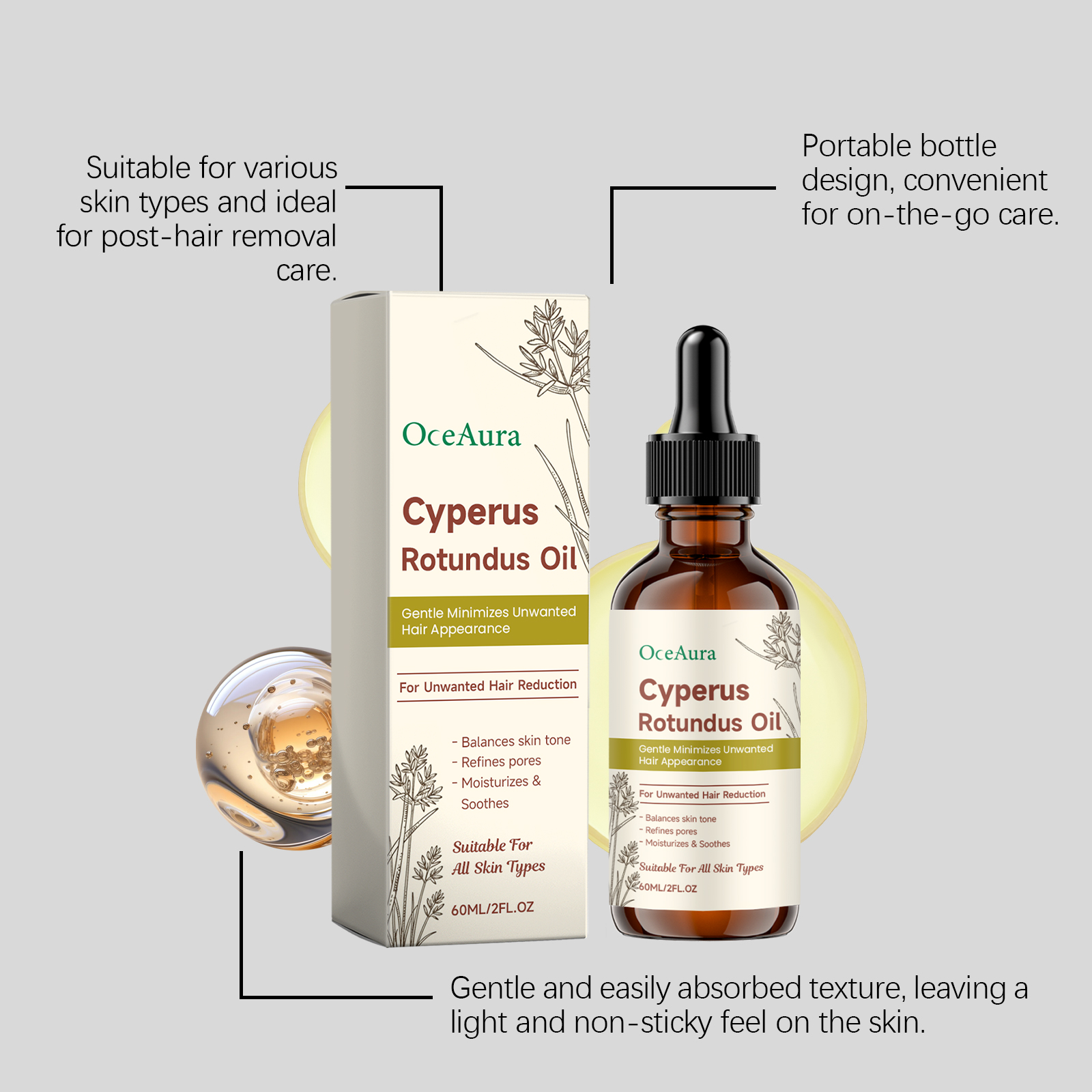 Cyperus Rotundus Hair Removal  - Hair Care Oil Serum 리뷰 및 가격