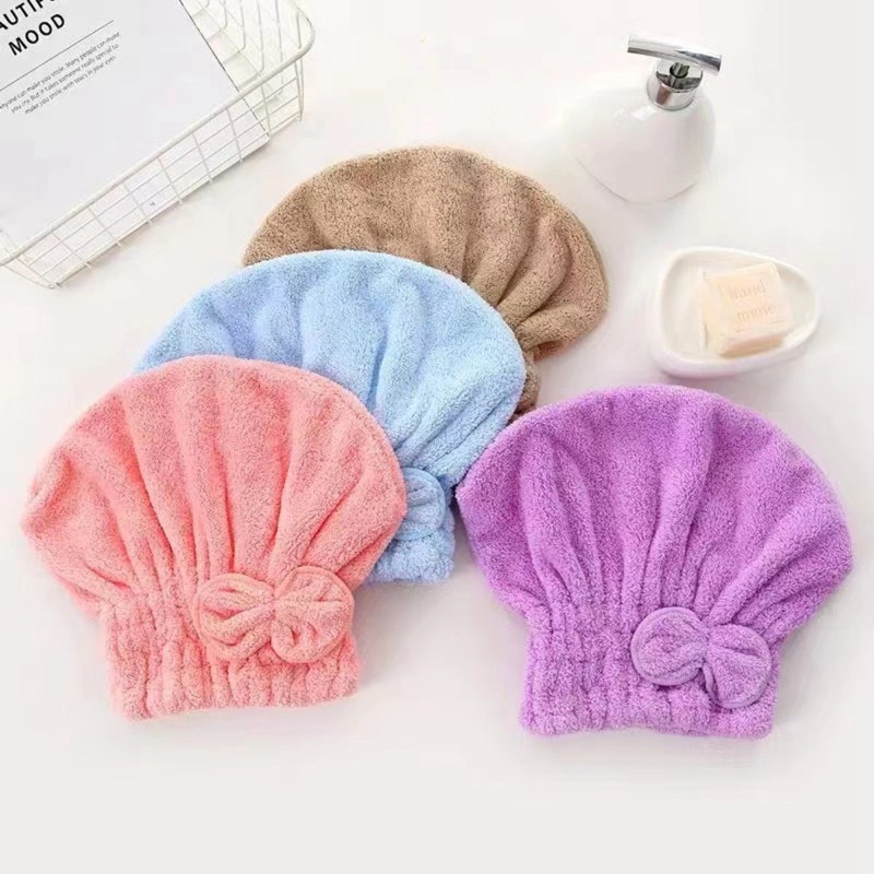 1Pc Microfiber Hair Turban wit - Hair Care Curly Hair 리뷰 및 가격