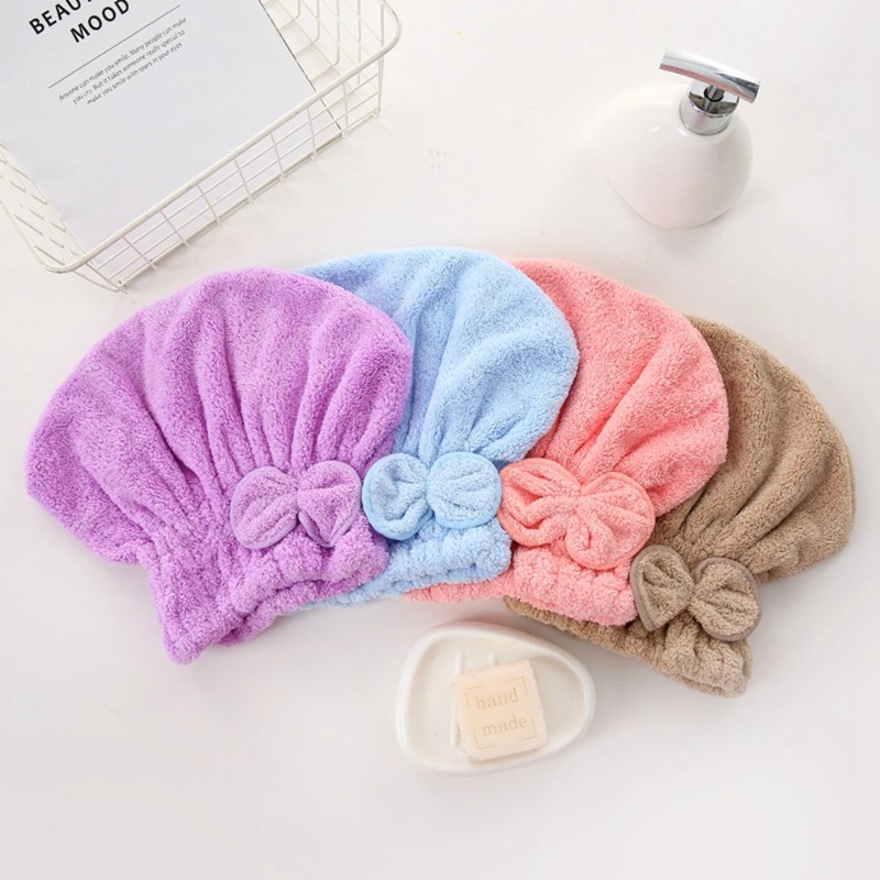 1Pc Microfiber Hair Turban wit - Hair Care Curly Hair 리뷰 및 가격