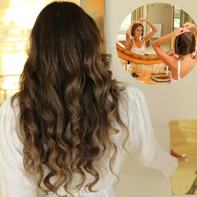1-2Set Woman Heatless Curling  - Hair Care Curly Hair 리뷰 및 가격