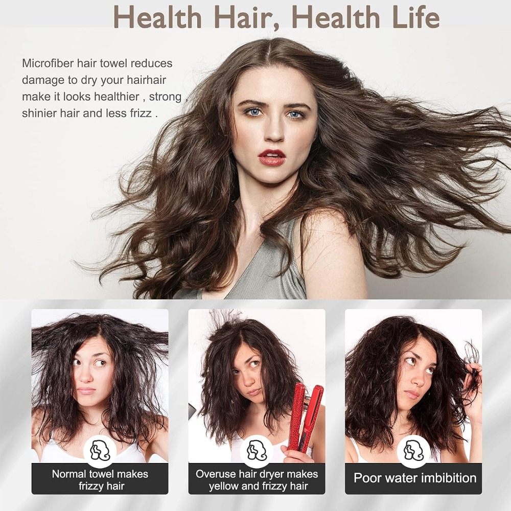Microfiber Hair Towel Twist Tu - Hair Care Curly Hair 리뷰 및 가격