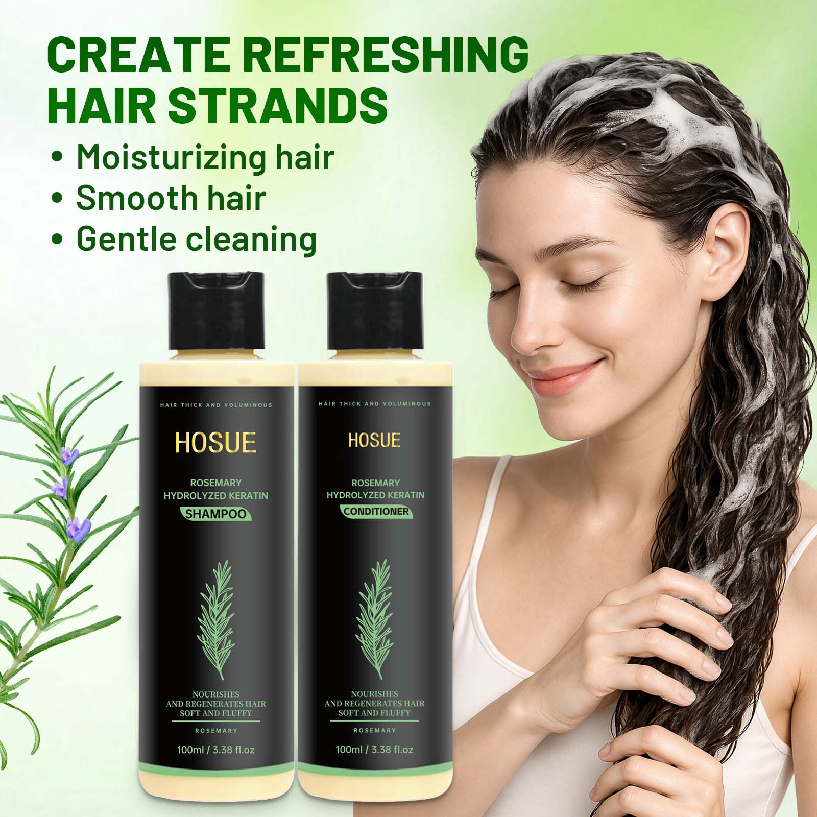 Rosemary Hair Care Shampoo Con - Hair Care Dandruff 리뷰 및 가격
