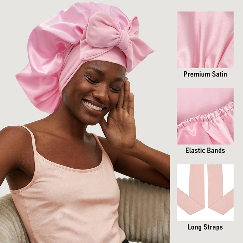 New Women Satin Bonnet Silky S - Hair Care Curly Hair 리뷰 및 가격